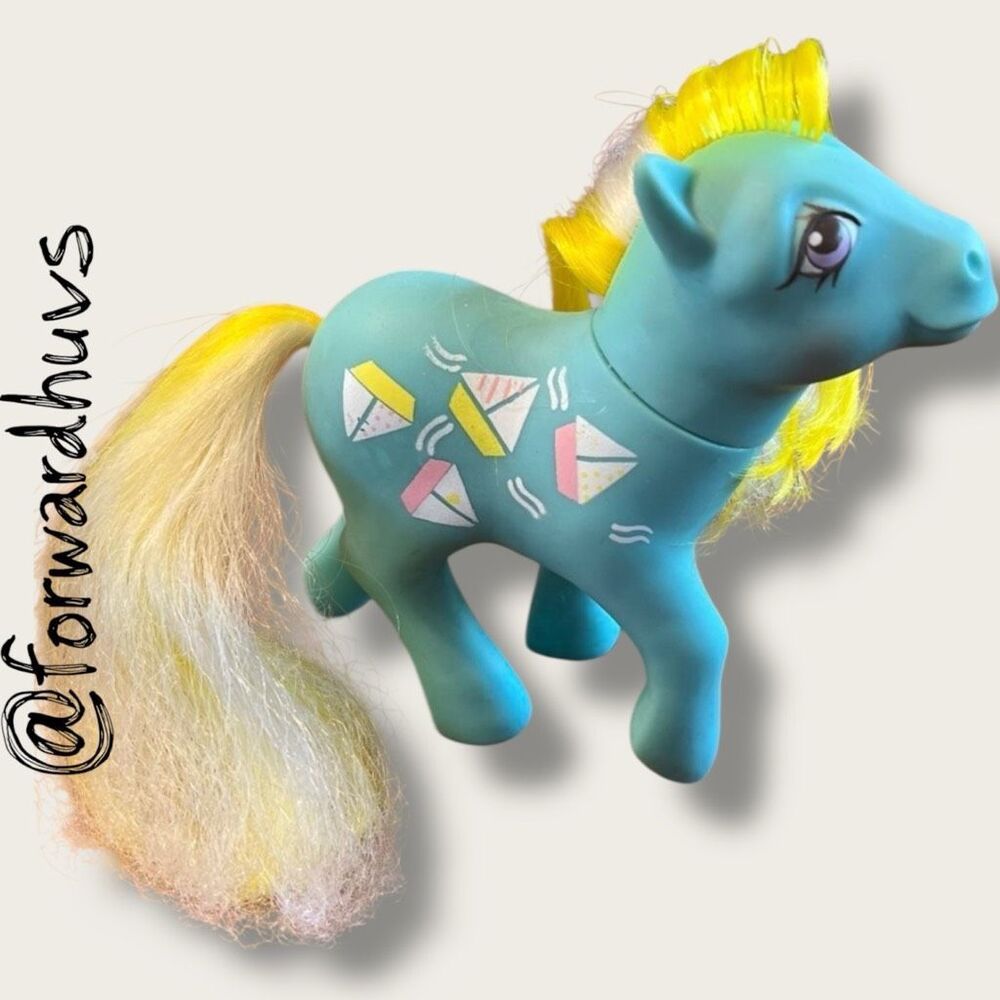 1984 G1 My Little Pony MAINSAIL Sailboat Blue Sunshine